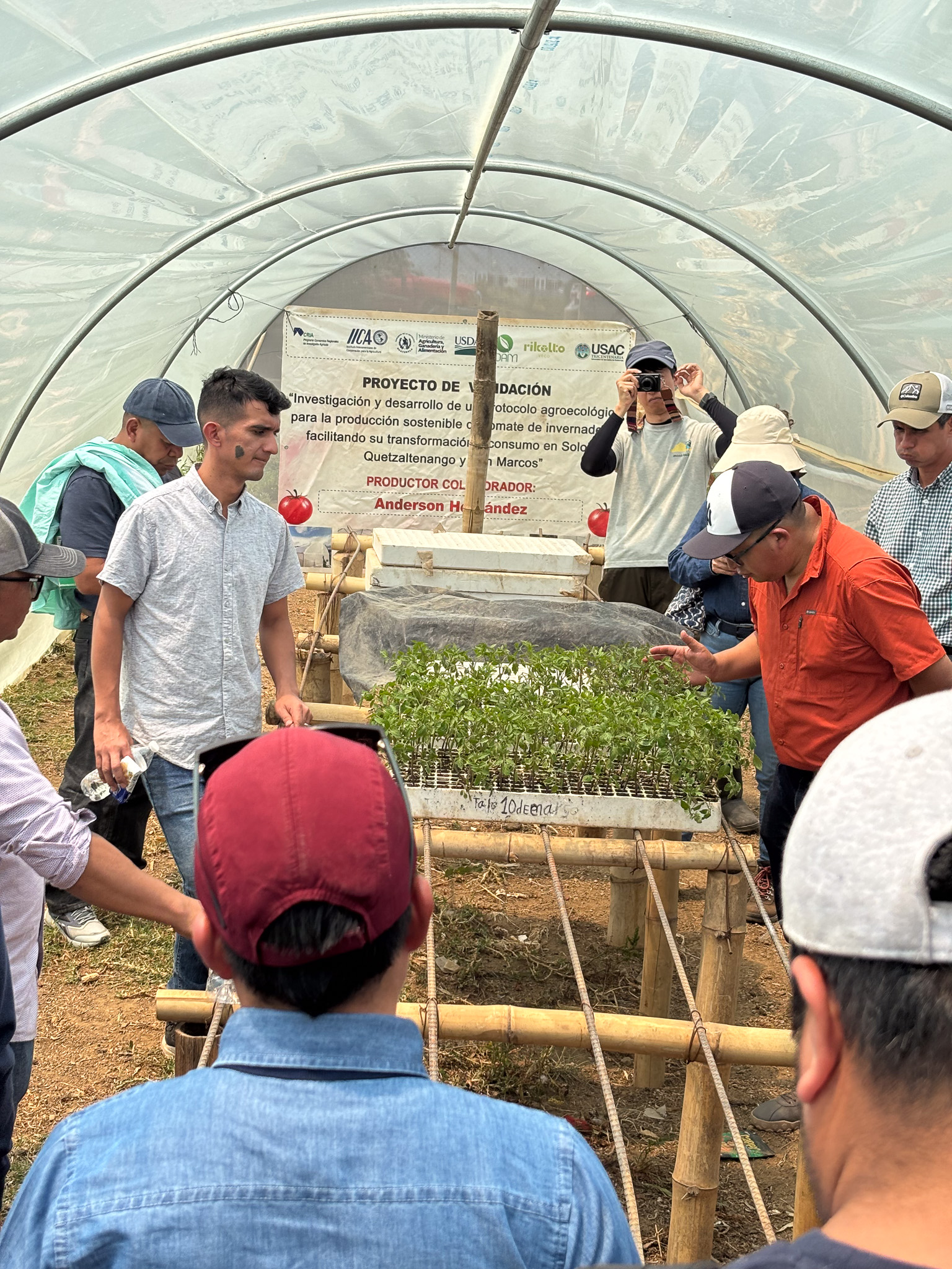 Visita a la Finca ADAM para conocer sobre las tecnologías desarrolladas en el cultivo de tomate.